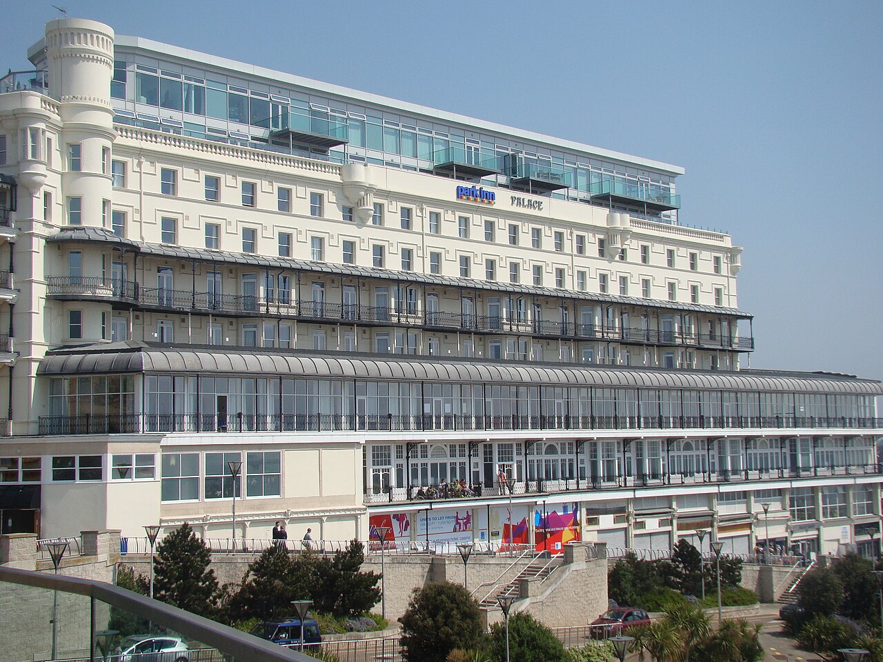 Park Inn Palace Hotel viewed from Southend seafront approach